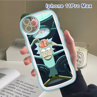 เคสไอโฟน iPhone 11 12 Pro Max 12 Mini เคสโทรศัพท์มือถือแบบนิ่ม กันกระแทก กันรอยกล้อง ลายคลื่น Rick and Modi แฟชั่น