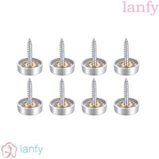 LANFY ฝาครอบสกรู ทองเหลือง 16 มม. สําหรับเฟอร์นิเจอร์ 8 ชิ้น ต่อชุด