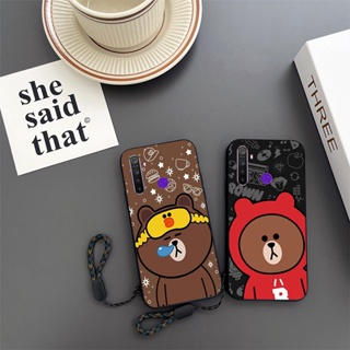 เคสโทรศัพท์มือถือ กันกระแทก ลายการ์ตูนหมีบราวน์ สําหรับ OPPO Realme 2 3 3i 5 5i 6i 6 6s 7 7i 8 9 9i 10 11 Pro Plus 5G