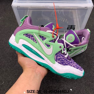 Nk Zoom KD 15 EP Kevin Durant 15 รองเท้ากีฬา รองเท้าบาสเก็ตบอลลําลอง สีม่วง สีเขียว สําหรับผู้ชาย