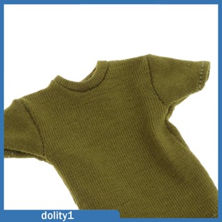 [Dolity1] ตุ๊กตาฟิกเกอร์แขนสั้น 1:12 ทรงหลวม แฮนด์เมด แฟชั่น สําหรับตุ๊กตา 6 นิ้ว