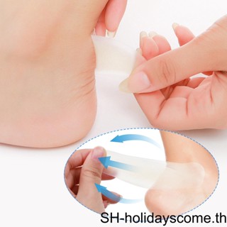 【Hclm】แผ่นพลาสเตอร์เจลนิ่ม ทรงวงรี ครึ่งดวง ป้องกันส้นเท้า กันสึกหรอ สําหรับดูแลเท้า 12 ชิ้น