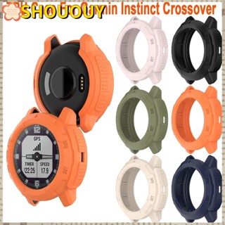 SHOUOUY เคส TPU อุปกรณ์เสริมนาฬิกาข้อมือ กรอบป้องกัน สําหรับ Garmin Instinct Crossover