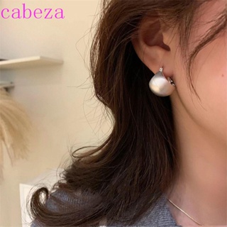 CABEZA เครื่องประดับ ต่างหูโลหะ ทองแดง รูปตัว U แบบเรียบง่าย สไตล์เกาหลี สําหรับผู้หญิง