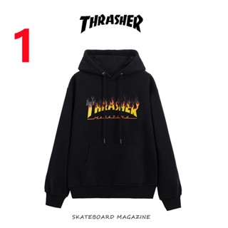 ขายดีที่สุด THRA887H8ER เสื้อกันหนาว แขนยาว มีฮู้ด พิมพ์ลายตัวอักษร Burn The Letters Of The Flame สําหรับผู้ชาย และผู้หญิง