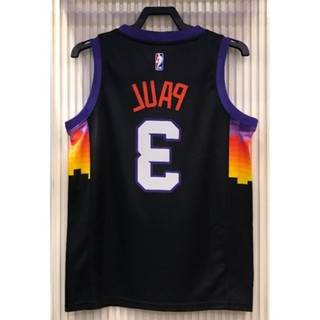 เสื้อกีฬาแขนสั้น ลายทีม NBA City Black And Phoenix Suns 3# Paul 204238