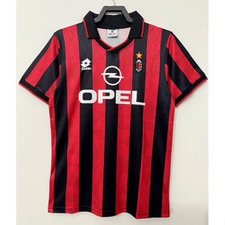 เสื้อกีฬาลําลอง Milan Home สไตล์วินเทจ 95-96AC