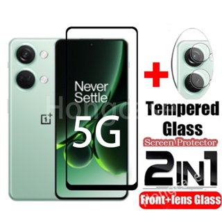 2 in 1 ฟิล์มกระจกนิรภัยกันรอยหน้าจอ เลนส์ด้านหลัง แบบเต็มจอ สําหรับ one plus nord3 5G oneplus nord 3 2023