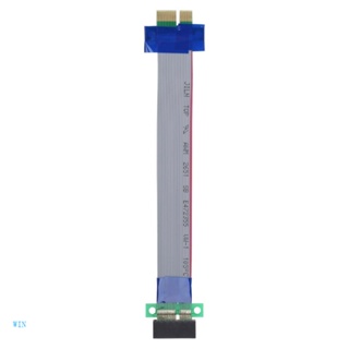 Win สายเคเบิลต่อขยายการ์ดไรเซอร์ PCI-E PCIE X 1 ตัวผู้ ตัวเมีย สําหรับ Express 1X เป็น 1X