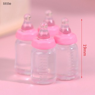 Thlittle ขวดนมจิ๋ว 1:12 สําหรับตกแต่งบ้านตุ๊กตา 4 ชิ้น