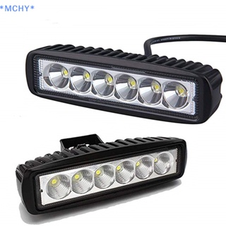 Mchy&gt; ใหม่ หลอดไฟสปอตไลท์ LED 6 ดวง 18W 12V สว่างมาก กันน้ํา สําหรับรถยนต์ รถบรรทุก SUV