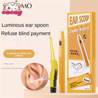 cocoy Gecomo LED Light Ear Cleaner Earpick Remove Ear Wax Baby Child Ear Spoon Curette Ear Cleaning Ear Care