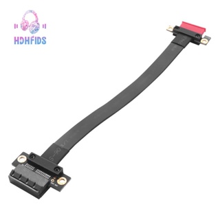 Pci-e Pci Express 1X ถึง 1X ช่องเสียบการ์ดไรเซอร์ ตัวแปลงขยาย ริบบิ้น อะแดปเตอร์ สายเคเบิลต่อขยาย Pci-E X1 ชุบทอง สําหรับขุด Btc