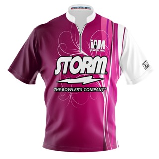 Storm DS เสื้อโปโล แขนสั้น พิมพ์ลายโบว์ลิ่ง 2104-ST 3D