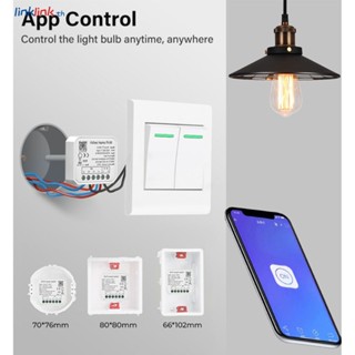 โมดูลสวิตช์ไฟอัจฉริยะ WiFi 1/2 Gang สําหรับ Alexa Google Home