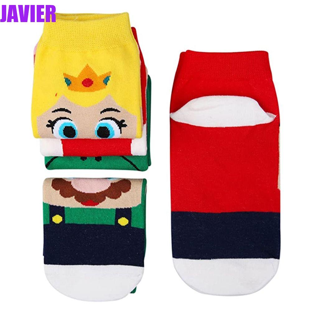 Javier Super Mario ถุงเท้าผ้าฝ้าย ของเล่นวันเกิด ถุงเท้าฟัซซี่ คอสเพลย์ อุปกรณ์ประกอบฉาก ผู้ใหญ่ เด็ก เด็กผู้หญิง การ์ตูน ถุงเท้ามาริโอ้