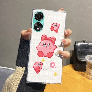 พร้อมส่ง ใหม่ เคสโทรศัพท์มือถือแบบนิ่ม ใส กันกระแทก ลายการ์ตูนภาษาอังกฤษ Kabi and Kuromi น่ารัก สําหรับ OPPO A38 4G 2023 OppoA38