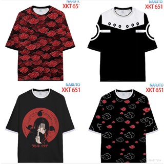 Yyds เสื้อยืดแขนสั้นลําลอง พิมพ์ลายอนิเมะนารูโตะ Akatsuki 3D พลัสไซซ์ แฟชั่น สําหรับทุกเพศ