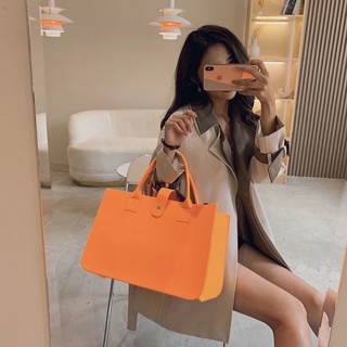 2021 new handbag ladies handbag handbag large capacity open fashion felt shopping bag can be customized