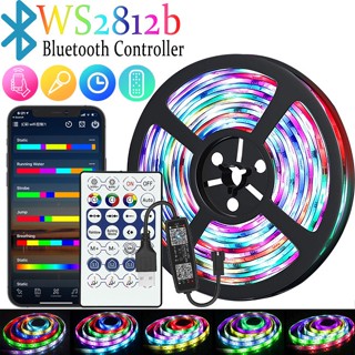 แถบไฟบลูทูธ APP 5V 5050 เปลี่ยนสีได้ RGB WS2812B สําหรับบ้าน