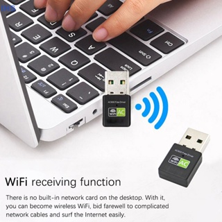 [IHS] อะแดปเตอร์รับสัญญาณ WiFi USB 600Mbps 2.4Ghz 5.8Ghz Dual Band สําหรับคอมพิวเตอร์ แล็ปท็อป เดสก์ท็อป