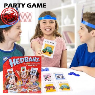 Hedbanz The Quick Question Game Of What Am I Family เกมของเล่น สําหรับเด็ก ครอบครัว M8Y1