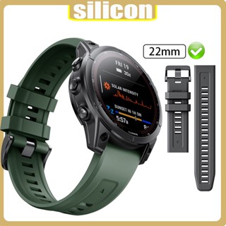 Lereach สายนาฬิกาข้อมือซิลิโคน 22 มม. แบบเปลี่ยน สําหรับ Garmin Venu 2 Vivoactive 4 Solar Sapphire Sapphire