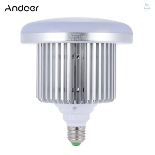 Andoer หลอดไฟ LED 135W 132 ดวง 5500K E27 สําหรับใช้ถ่ายภาพในสตูดิโอ