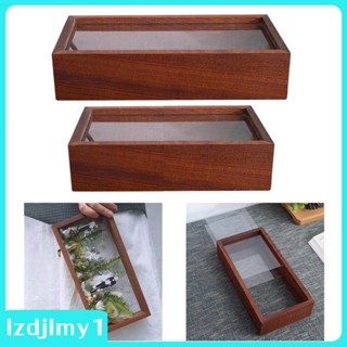 [Lzdjlmy1] กรอบรูปดอกไม้แห้ง แบบใส สําหรับตกแต่งโต๊ะ DIY