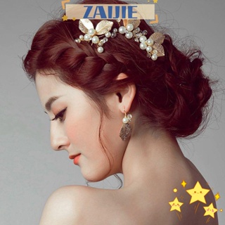 Zaijie24 กิ๊บติดผม ประดับมุก เครื่องประดับ สําหรับเพื่อนเจ้าสาว งานแต่งงาน