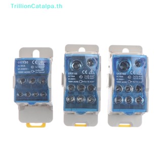 Trillioncatalpa UKK 80A 125A 160A 1 in 1 กล่องกระจายสัญญาณ รางดินเทอร์มินัลแยก TH