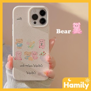 For iPhone 11 Case Biodegradable Eco Wheat Case Smooth Protective White Cute Bear English Compatible with iPhone 14 Pro max 13 Pro max 12 Pro Max 11 xr xs max 7 8 Plus