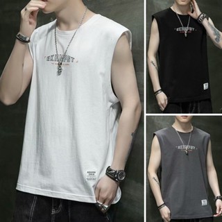 NITROGEN เสื้อยืดแขนกุด สไตล์เกาหลี เสื้อกล้ามผู้ชาย