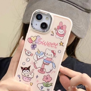 เคสป้องกันโทรศัพท์มือถือ แบบนิ่ม ลายการ์ตูนคิตตี้ กันกระแทก สําหรับ iPhone 11Promax 12 13 14promax xs xr xsmax 7 8plus