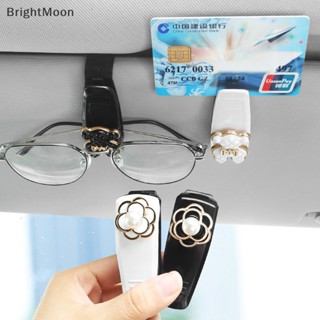 Brightmoon ที่บังแดดรถยนต์ ABS แบบพกพา สําหรับใส่แว่นตากันแดด บัตรตั๋ว