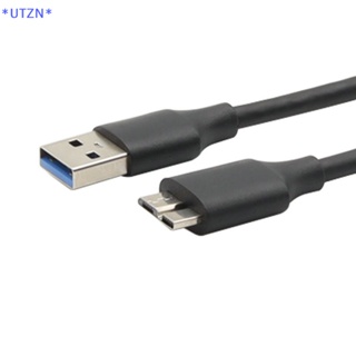 Utzn&gt; สายเคเบิลอะแดปเตอร์ USB 3.0 Type A เป็น USB3.0 Micro B ตัวผู้ สําหรับฮาร์ดไดรฟ์ภายนอก HDD