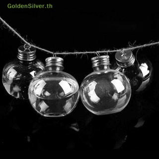 Goldensilver หลอดไฟพลาสติก รูปลูกบอล สีเงิน สําหรับตกแต่งคริสต์มาส TH