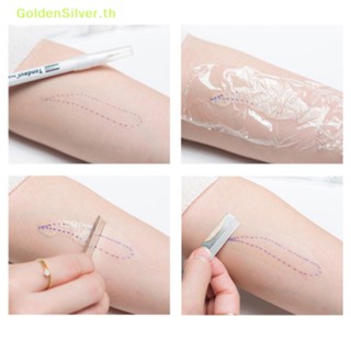 Goldensilver ปากกามาร์กเกอร์ วัดรอยสักคิ้ว สีเงิน TH