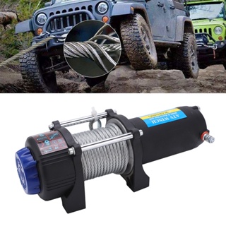 JOY Motor กว้านไฟฟ้าสแตนเลส 4000LB 12V Winch พร้อมรีโมทคอนโทรลไร้สายสำหรับรถ ATV UTV Off Road