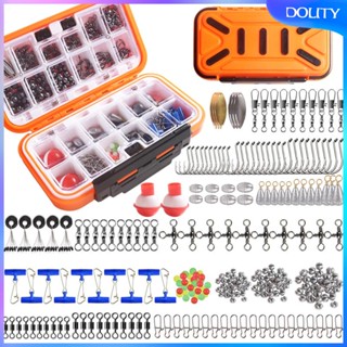 [dolity] ชุดอุปกรณ์ตกปลา เหยื่อตกปลา 254 ชิ้น สําหรับเบส เทราท์ ปลาคาร์พ