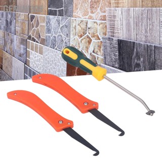 Gemini308 เครื่องมือกำจัดยาแนว Ergonomic Grout Saw และ 8 Blades Tile Joint Cleaning Scraper Caulking Tool