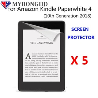 ฟิล์มป้องกันรอยนิ้วมือ แบบใส สําหรับ Amazon Kindle Paperwhite 4 10th Generation 2018