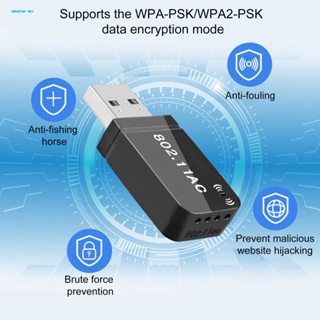 Am* อะแดปเตอร์การ์ดรับสัญญาณเครือข่าย Wifi ไร้สาย Usb 5ghz 2.4ghz 1300mbps สําหรับแล็ปท็อป เดสก์ท็อป