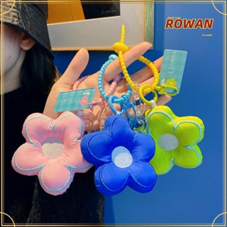 Rowans พวงกุญแจ จี้ดอกไม้น่ารัก เครื่องประดับ สําหรับห้อยกระเป๋าเป้สะพายหลัง