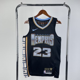 เสื้อกีฬาบาสเก็ตบอล Memphis Grizzlies No.23Rose Season 23 Au Version สีดํา สําหรับผู้ชาย