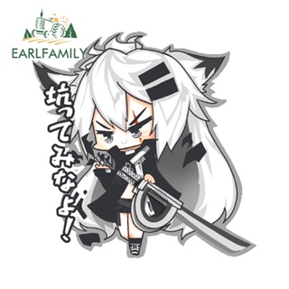 Earlfamily สติกเกอร์ฉลาก กันน้ํา ลายอนิเมะ Arknights 13 ซม. x 12.9 ซม. สําหรับติดตกแต่งกระจกรถยนต์