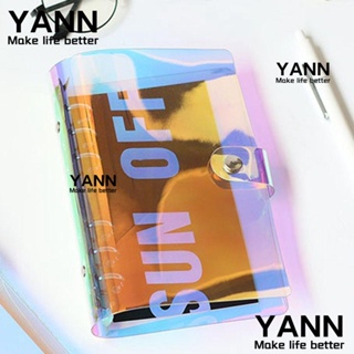 A5 A6 A7 Diary Book Glitter Transparent PVC File Folder Laser Binder