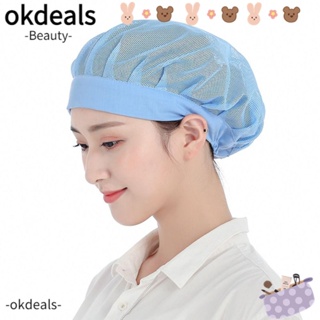 OKDEALS หมวกเชฟ หมวกทําอาหาร ที่คาดผม สําหรับโรงแรม