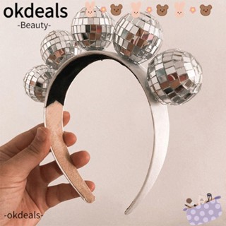 OKDEALS ที่คาดผม ประดับลูกบอล คุณภาพสูง สําหรับตกแต่งงานเทศกาลเจ้าสาว