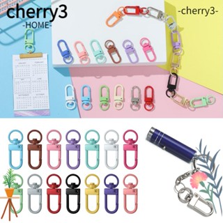 Cherry3 พวงกุญแจ คาราบิเนอร์ คาราบิเนอร์ พร้อมบักเกิล สําหรับทําเครื่องประดับ 5 ชิ้น